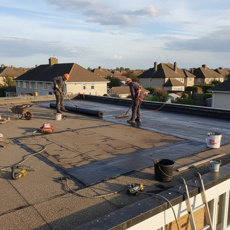 Gravel Roof Repair detail